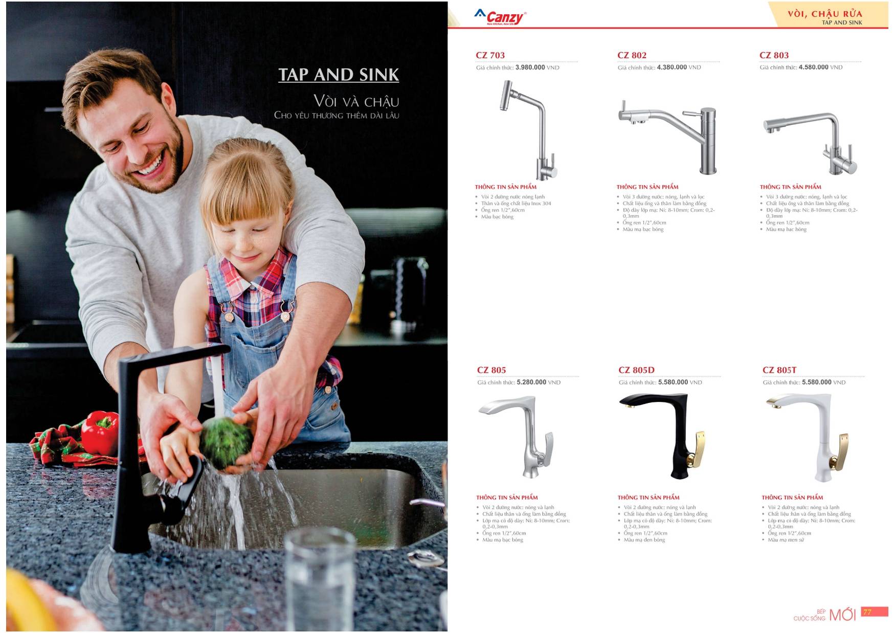 Bếp CANZY Catalogue và Bảng giá mới nhất 2024 /Page 38